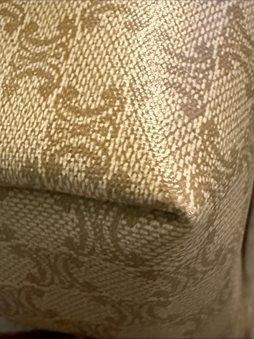 Celine small makeup bag w/ top zipper closure. - Picture 10 of 11